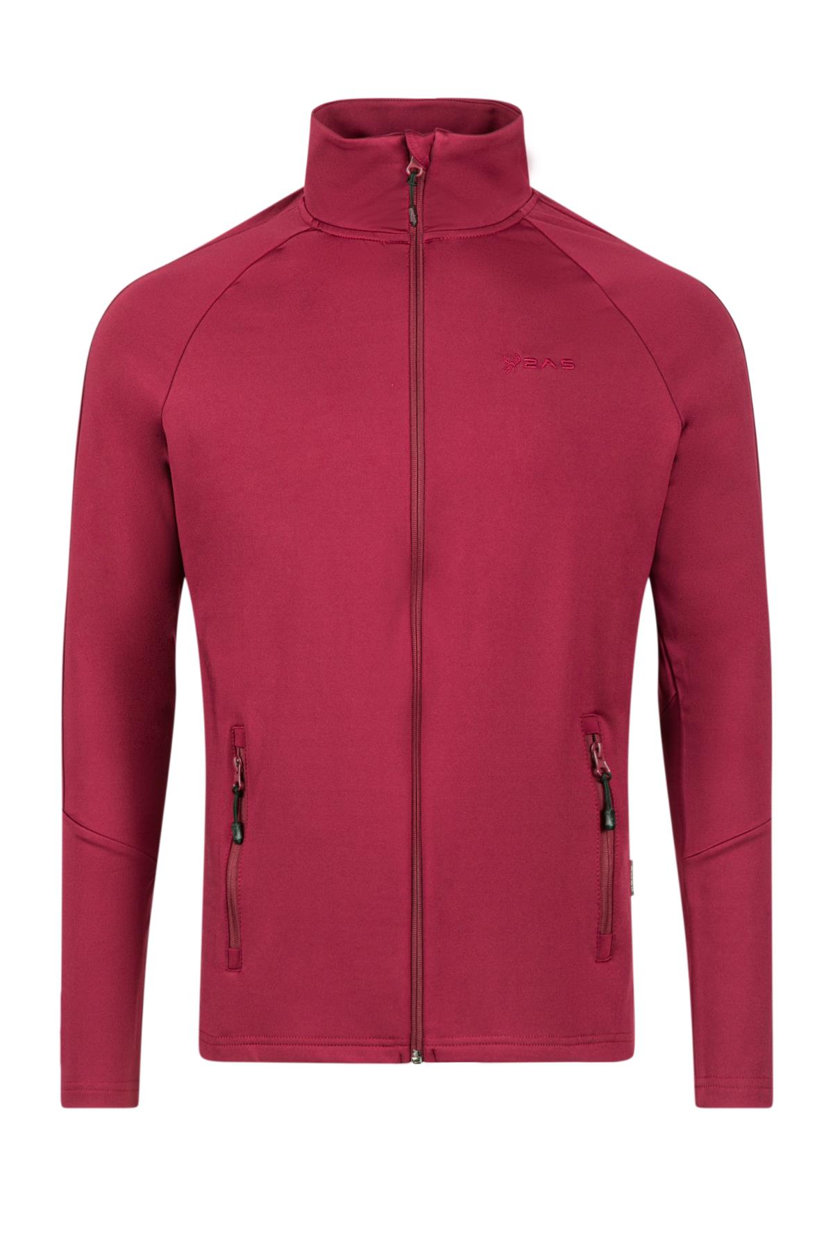 2AS Menza Tam Fermuarli Erkek Sweatshirt Bordo