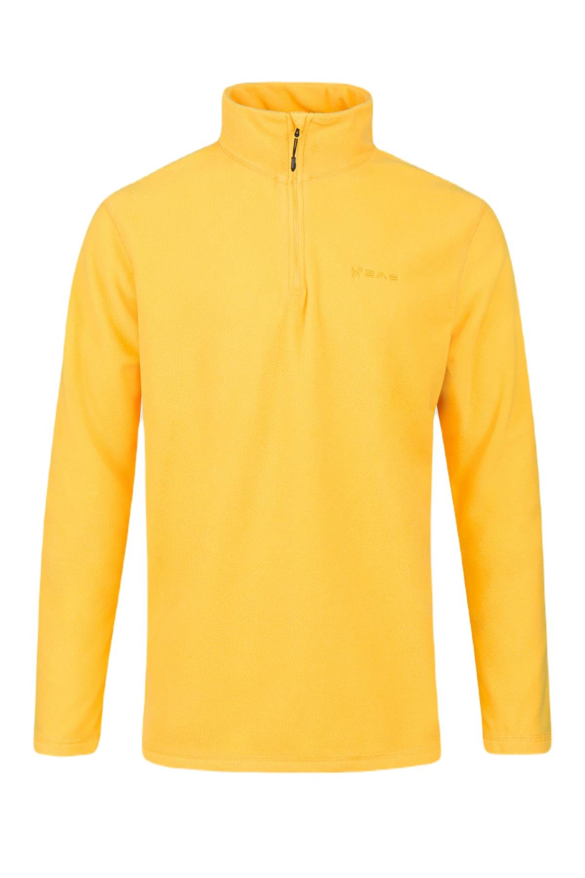 2AS Purna Yarım Fermuarlı Erkek Polar Sweatshirt Sarı