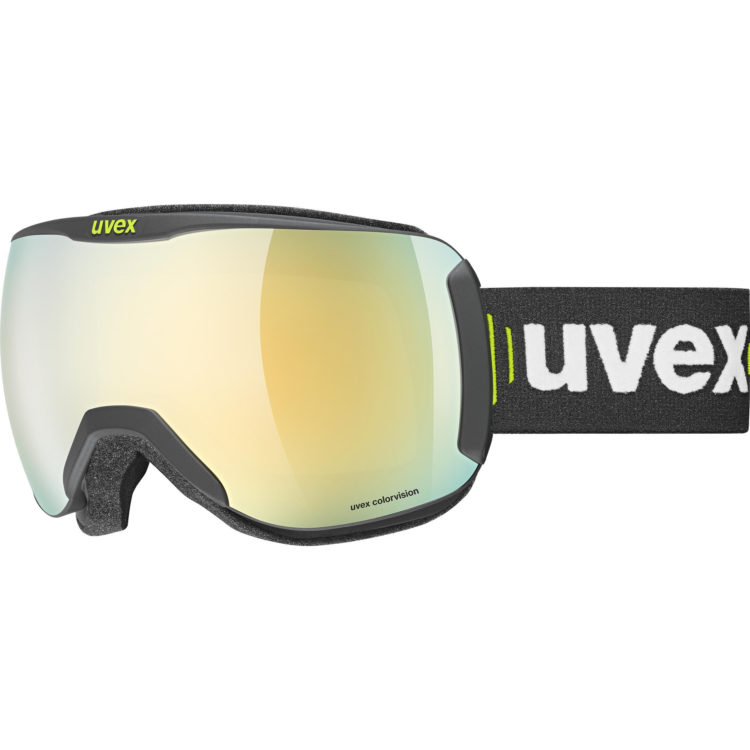 Uvex Downhill 2100 Cv Siyah Mat Altın-Yeşil Kayak Gözlüğü