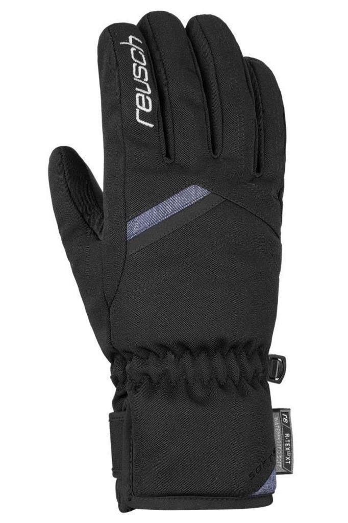 Reusch Coral R-Tex XT Softshell Kadın Kayak Eldiveni Siyah/Mavi