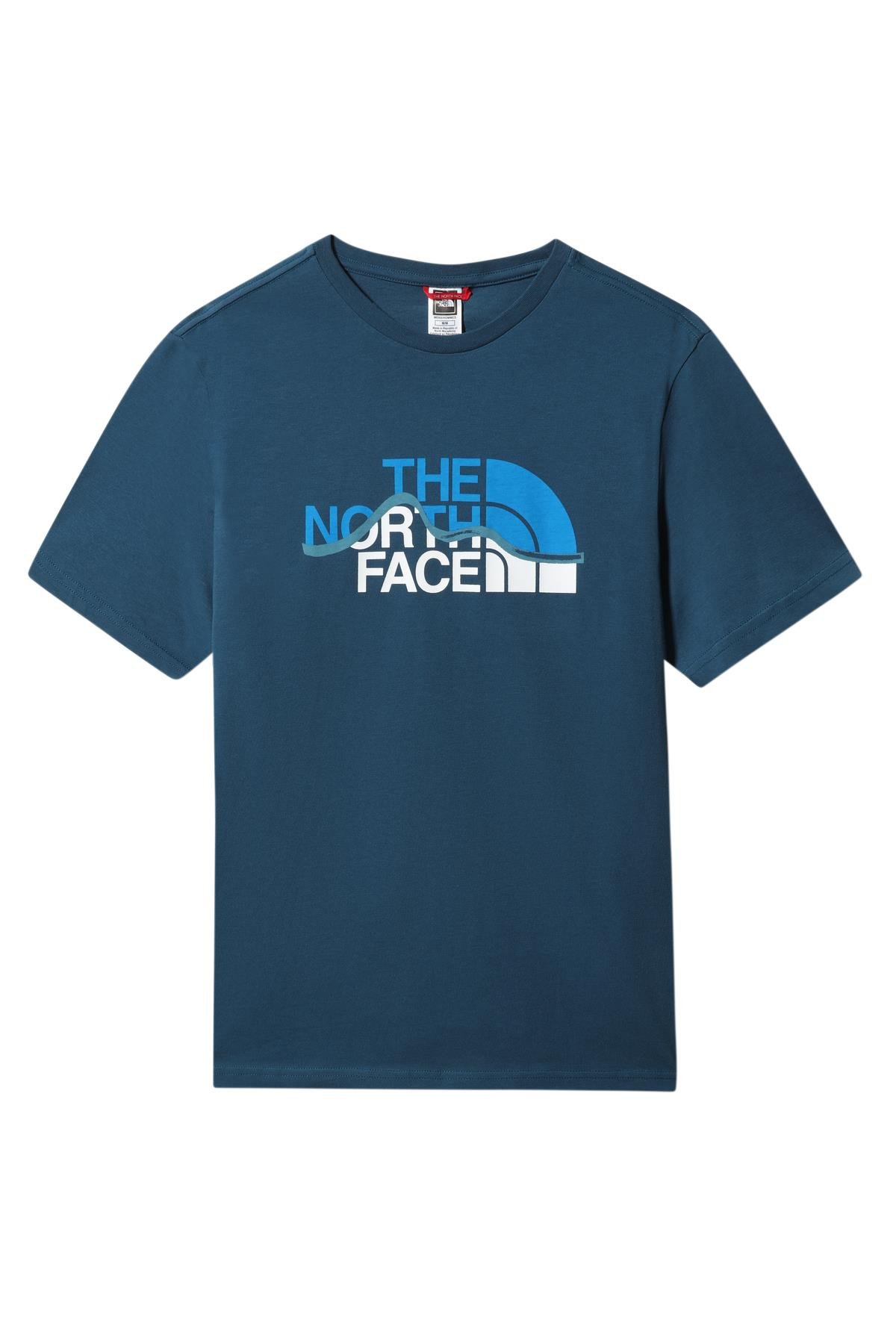 The North Face Mountain Line Erkek Tişört Mavi