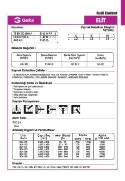 GeKa Elit Rutil Kaynak Elektrod E6013