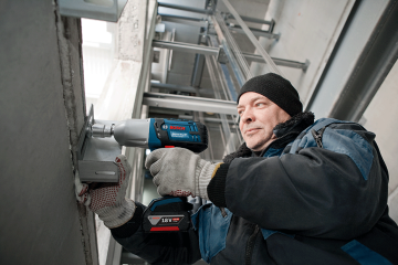 Bosch Professional GDS 18 V-LI HT 4 Ah Çift Akülü Darbeli Somun Sıkma - L-boxx Çantalı