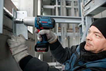 Bosch Professional GDS 18 V-LI HT 4 Ah Çift Akülü Darbeli Somun Sıkma - L-boxx Çantalı