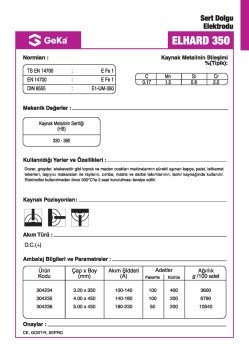 GeKa ELHARD 350 Sert Dolgu Kaynak Elektrotu E1-UM-350 - 3,20x350 MM