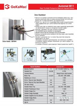 GeKaMac Automat M11 Kaynak Robotu