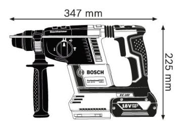 Bosch Professional GBH 18V-26 F 6 Ah Çift Akülü Kırıcı/Delici-Çanta