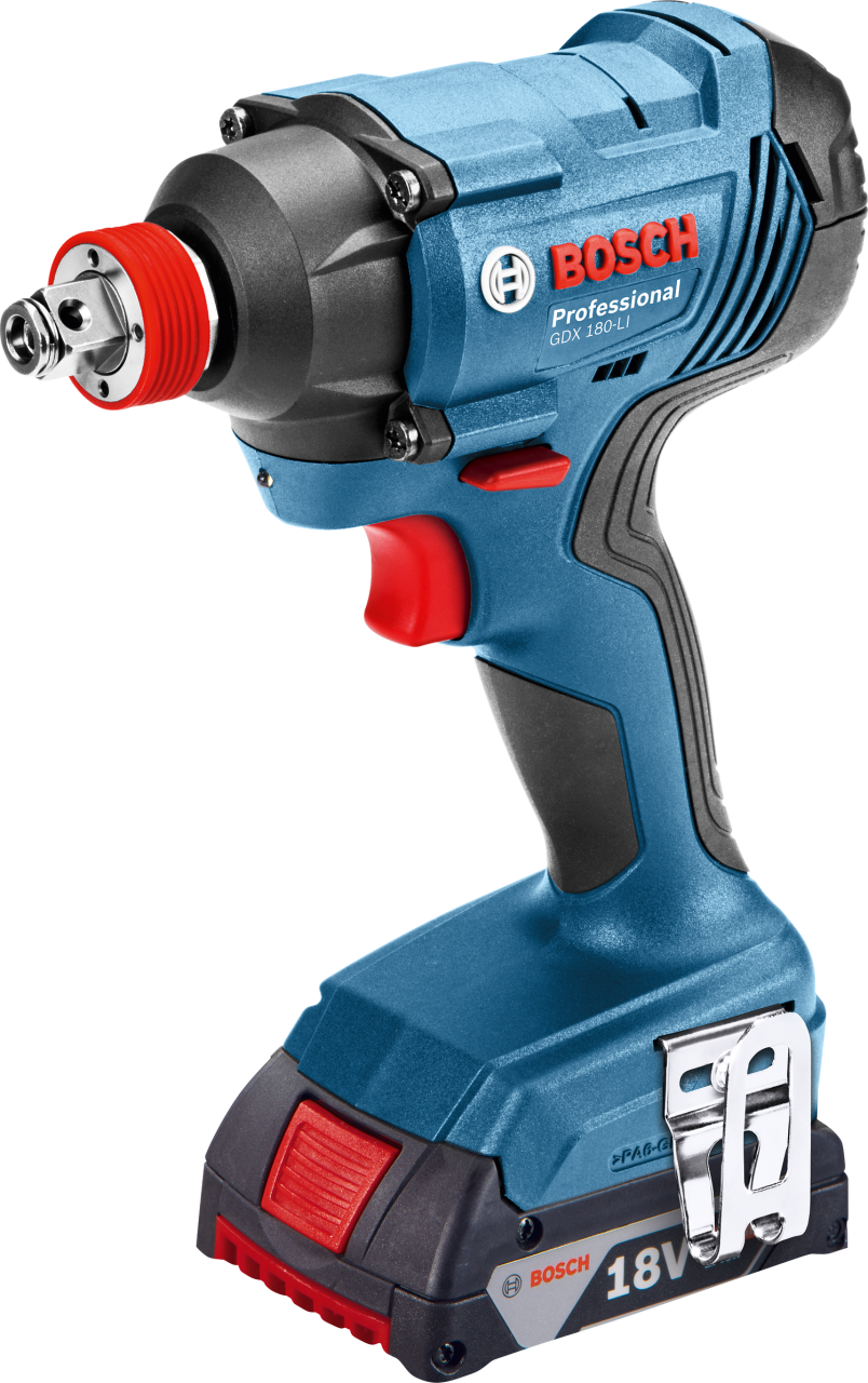 Bosch Professional GDX 180-LI 3,0 Ah Çift Akülü Darbeli Somun Sıkma - Kömürsüz Motor