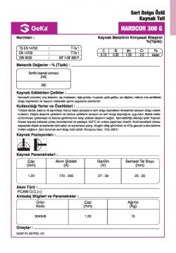 GeKa HARDCOR 300 G Sert Dolgu Özlü Kaynak Teli