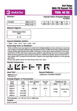 GeKaTec TOOL 40 SG Mig Teli