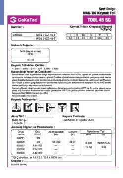 GeKaTec TOOL 45 SG Mig Teli