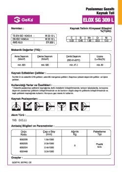 GeKa ELOX SG 309 L Tig Teli