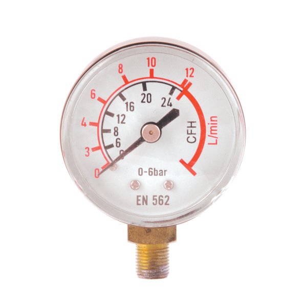 Basınç Göstergesi 0-12 Bar Argon-CO2 Çıkış