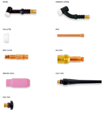 WP 9 Vanalı Flexible Tig Torç 8M
