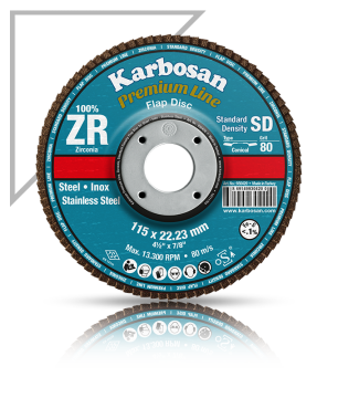 Paslanmaz Flap Zımpara - 180.80 ZR - 10 Adet
