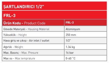 Şartlandırıcı 1/2''