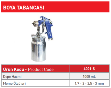 Boya Tabancası 4001-S