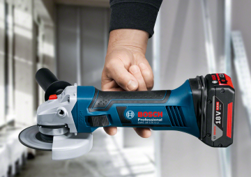Bosch Professional GWS 18-125 V-LI  4 Ah Çift Akülü Taşlama - L-boxx Çantalı