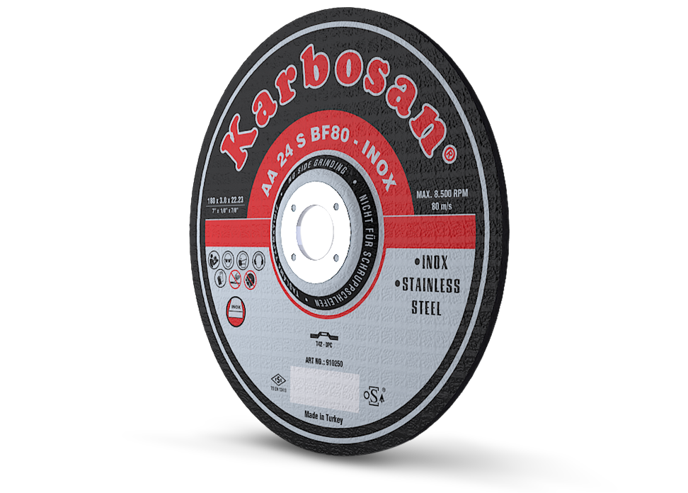 Paslanmaz Kesme Taşı 180x3.0 - 25 Adet