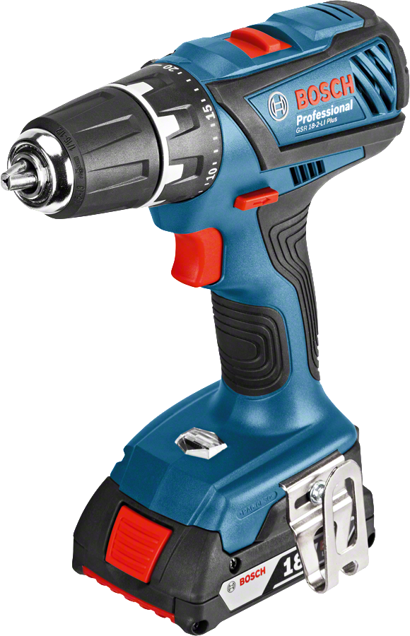 Bosch Professional GSR 18-2-LI Plus 4 Ah Çift Akülü Delme/Vidalama - L-boxx Çantalı