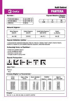 GeKa Lotus Rutil Kaynak Elektrotu E6013 - 5.00x450 MM