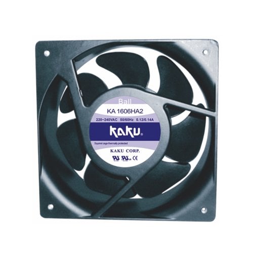 160X160X61MM-220VAC-0,12A RULMANLI KARE FAN