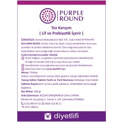 Purple Round Toz Karışım - 600 gr