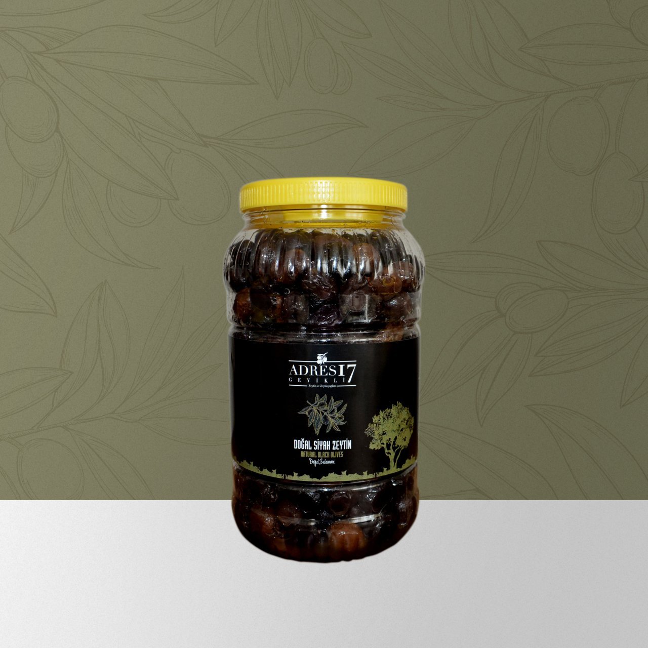 Siyah Duble Zeytin 2 kg ( Gemlik Tipi )