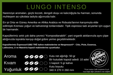 Caffe Vergnano Espresso 1882 - Lungo Intenso Kapsül Kahve 10 adet