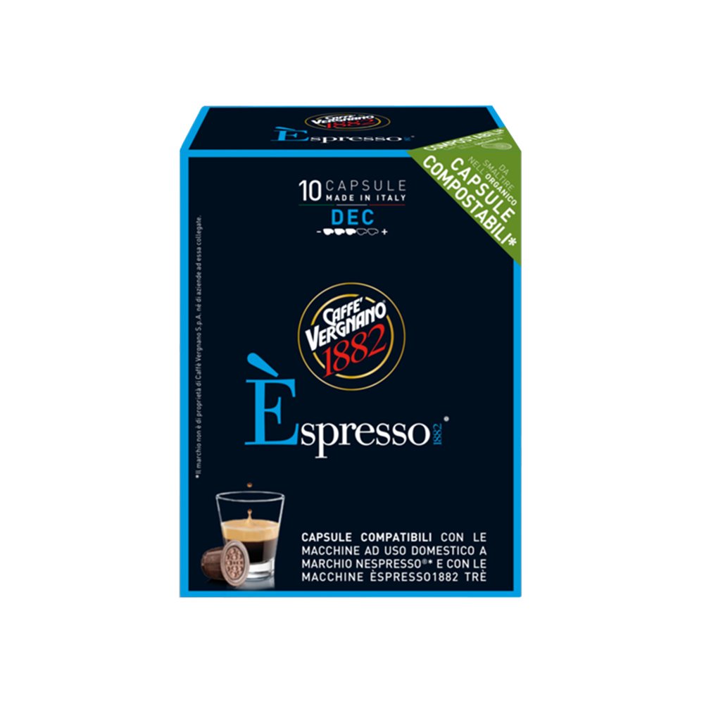 Caffe Vergnano Espresso 1882 - Decaf Kapsül Kahve 10 adet
