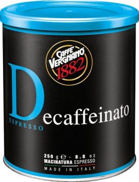 Caffe Vergnano Espresso Decaffeinato %100 Arabica - Espresso için Öğütülmüş Kafeinsiz Kahve 250 gr.