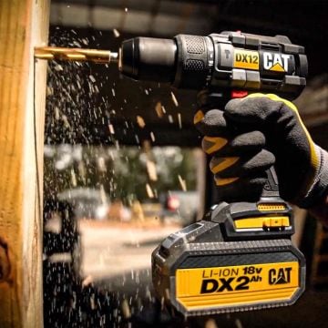 CAT DX12BC 18Volt/2.0Ah Li-ion Tek Akülü Kömürsüz Profesyonel Şarjlı Darbeli Matkap