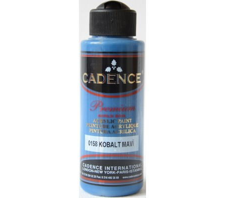 Cadence Premium Akrilik Boya 120 ml. 0158 Kobalt Mavi