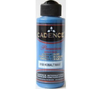 Cadence Premium Akrilik Boya 120 ml. 0158 Kobalt Mavi