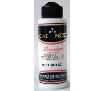 Cadence Premium Akrilik Boya 120 ml. 0001 Beyaz