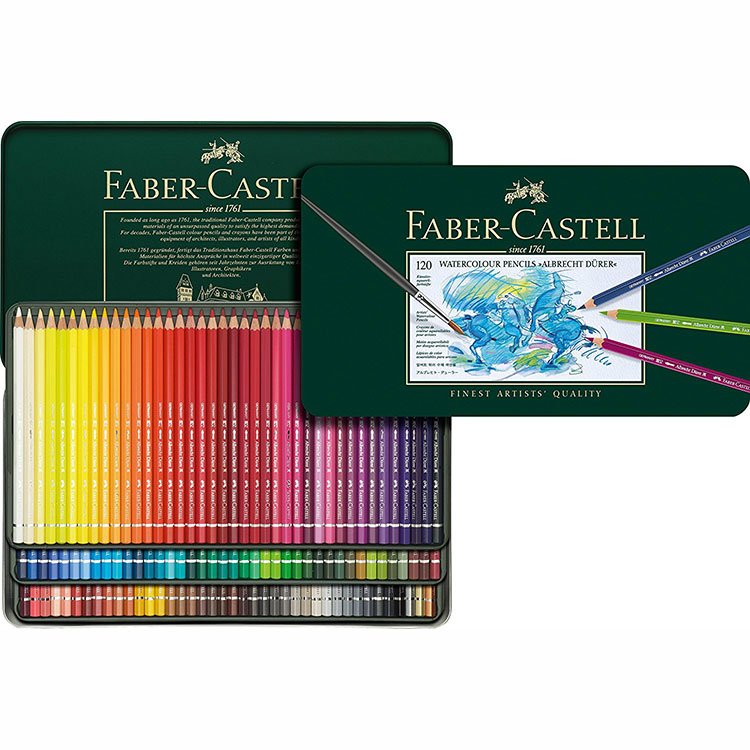 Faber Castell Albrecht Dürer Aquarell Boya Kalemi Metal Kutu 120'li