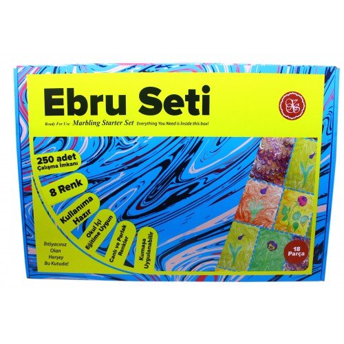 Koza Sanat Hazır Ebru Seti 8 Renk