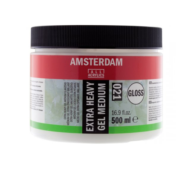 Amsterdam Extra Heavy Gel Medium Glossy 021 500ml (Parlak Yoğun Doku Jeli)