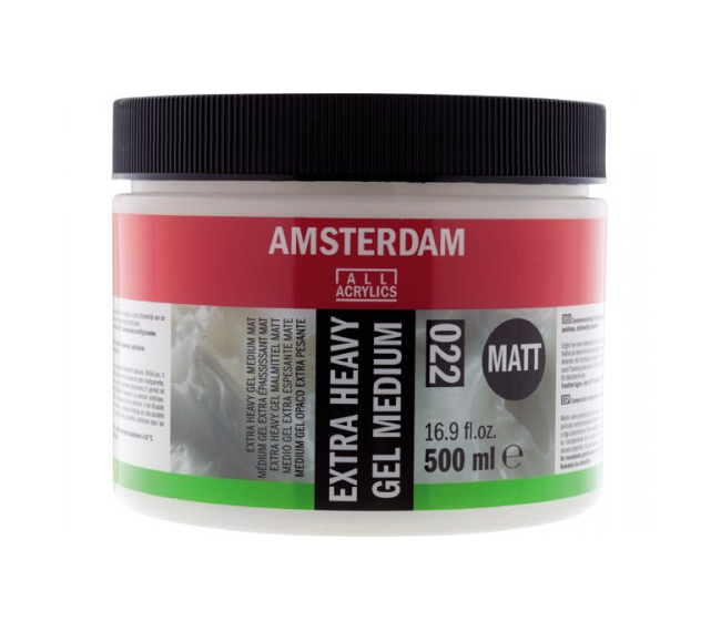 Amsterdam Extra Heavy Gel Medium Matt 022 500ml (Mat Yoğun Doku Jeli)