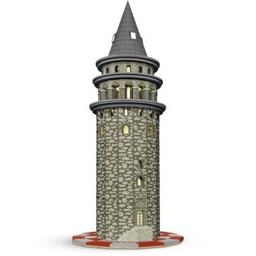 Eshel Maket Tuğla Galata Kulesi Set