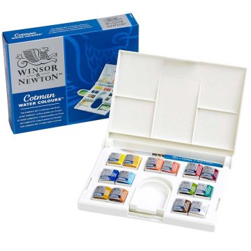 Winsor & Newton Cotman Compact Set (14 x Yarım Tablet Suluboya Seti)