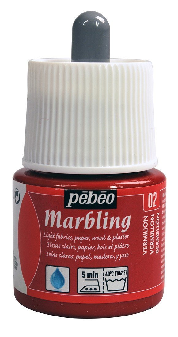 Pebeo Marbling Ebru Boyası 02 Vermilion 45 ml