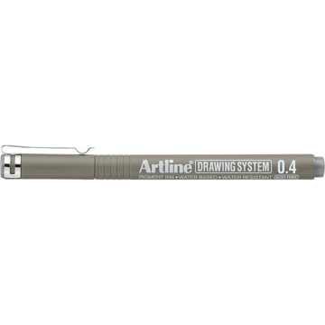 Artline Drawing System Teknik Çizim Kalemi Grey 0.4