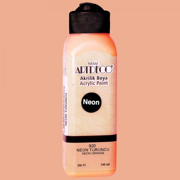 Artdeco Neon Akrilik Boya 140ml 920-Neon Turuncu