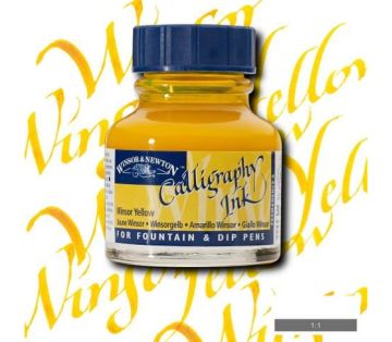 Winsor & Newton Kaligrafi Mürekkebi 30 ml. 730 Yellow