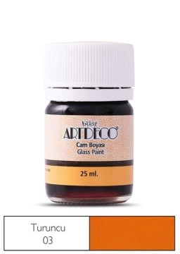 ARTDECO CAM VİTRAY BOYASI 25 ML. 03 TURUNCU