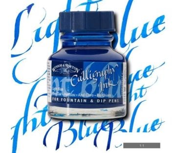 Winsor & Newton Kaligrafi Mürekkebi 30 ml. 350 Light Blue
