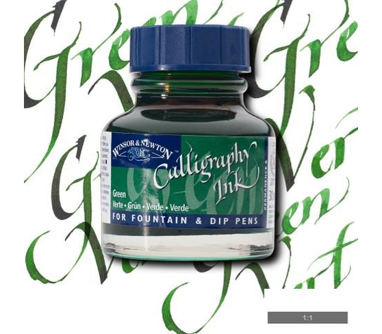 Winsor & Newton Kaligrafi Mürekkebi 30 ml. 289 Green