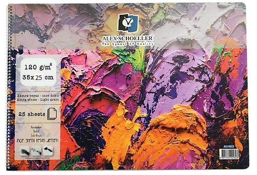 Alex Schoeller Resim Defteri 120gr 25x35cm 25 Sayfa