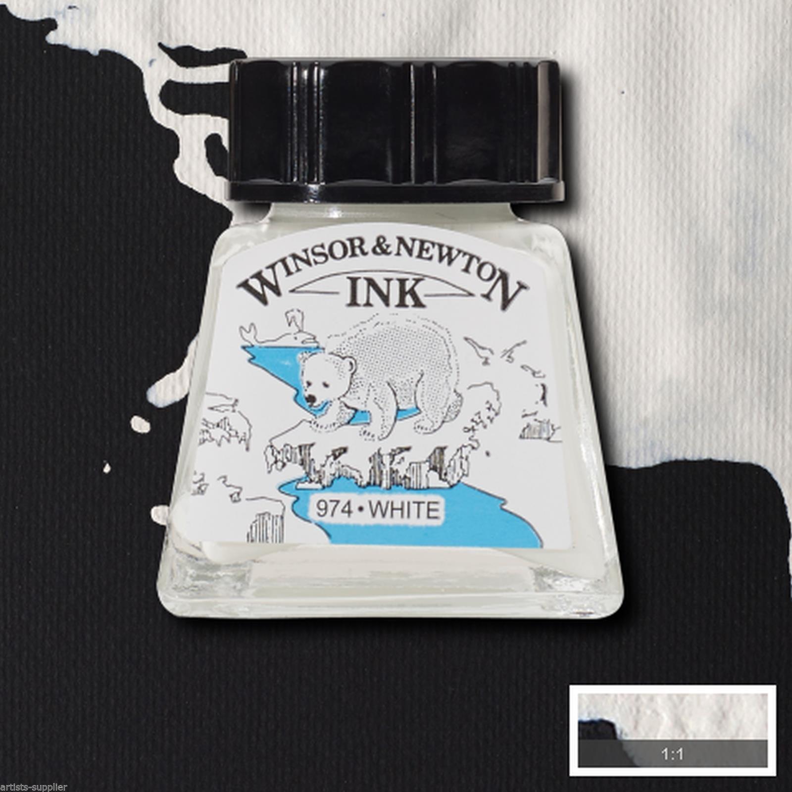 Winsor & Newton Drawing Ink Çizim ve Çini Mürekkebi 14 ml 702 White